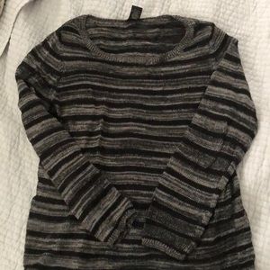 Ann Taylor grey and black sweater size small